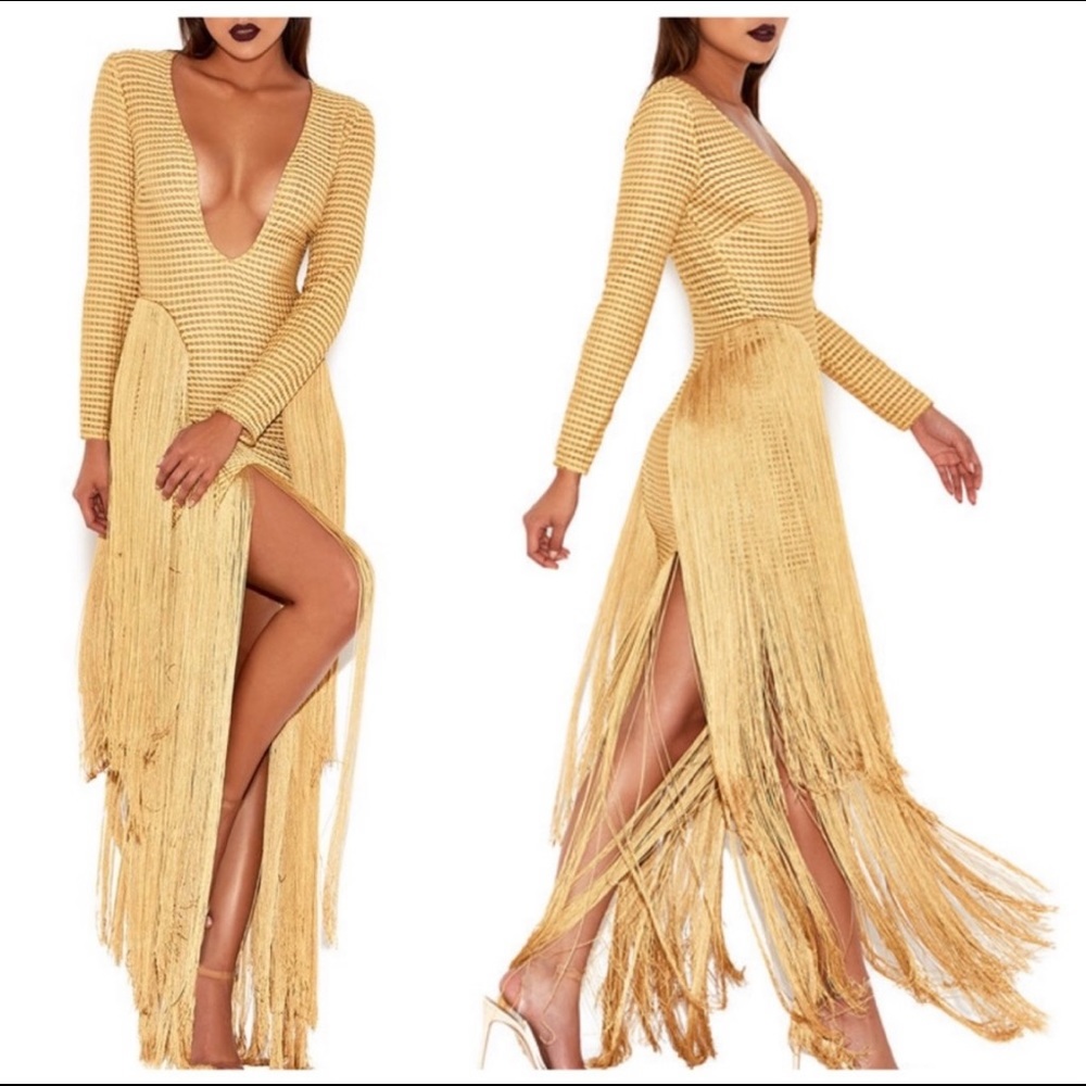 ! House of CB Dakota Ultimate Fringe Dress! Limited Edition!